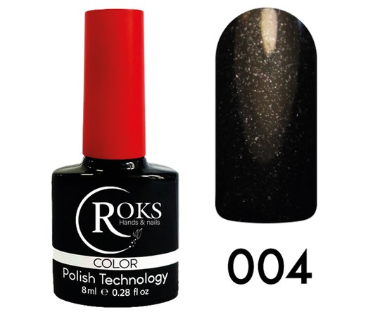 Изображение  Гель-лак для ногтей Roks 8 мл, № 4, Объем (мл, г): 8, Цвет №: 004