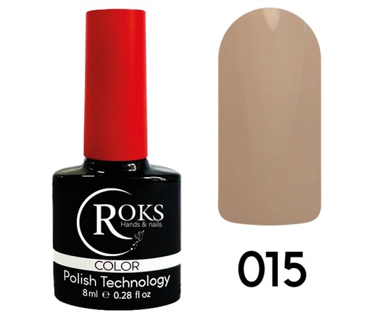 Изображение  Гель-лак для ногтей Roks 8 мл, № 15, Объем (мл, г): 8, Цвет №: 015