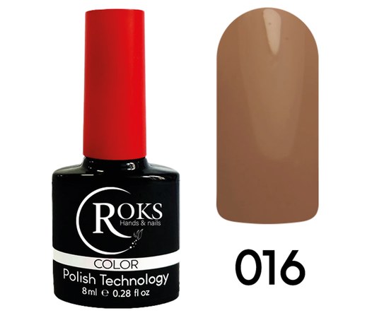 Изображение  Гель-лак для ногтей Roks 8 мл, № 16, Объем (мл, г): 8, Цвет №: 016