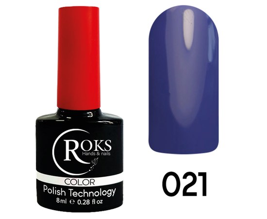 Зображення  Гель лак для нігтів Roks 8 мл, № 21, Об'єм (мл, г): 8, Цвет №: 021