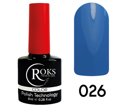 Изображение  Гель-лак для ногтей Roks 8 мл, № 26, Объем (мл, г): 8, Цвет №: 026