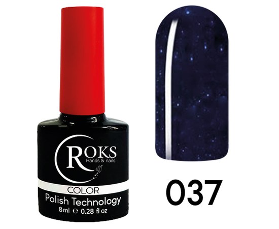 Изображение  Гель-лак для ногтей Roks 8 мл, № 37, Объем (мл, г): 8, Цвет №: 037