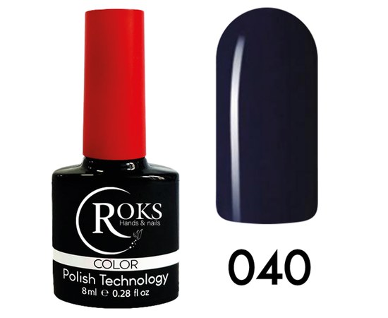 Изображение  Гель-лак для ногтей Roks 8 мл, № 40, Объем (мл, г): 8, Цвет №: 040