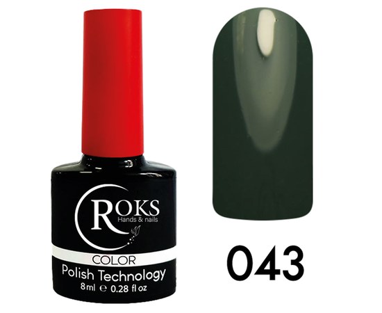 Зображення  Гель лак для нігтів Roks 8 мл, № 43, Об'єм (мл, г): 8, Цвет №: 043