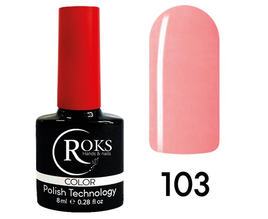 Зображення  Гель лак для нігтів Roks 8 мл, № 103, Об'єм (мл, г): 8, Цвет №: 103