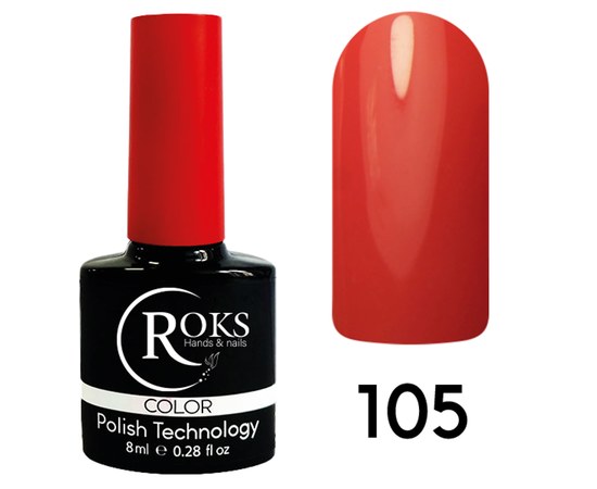 Изображение  Гель-лак для ногтей Roks 8 мл, № 105, Объем (мл, г): 8, Цвет №: 105