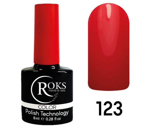 Изображение  Гель-лак для ногтей Roks 8 мл, № 123, Объем (мл, г): 8, Цвет №: 123