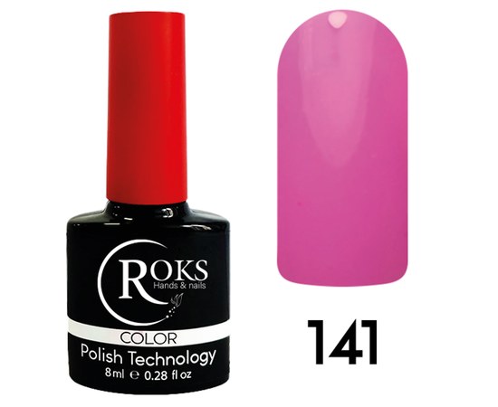 Зображення  Гель лак для нігтів Roks 8 мл, № 141, Об'єм (мл, г): 8, Цвет №: 141
