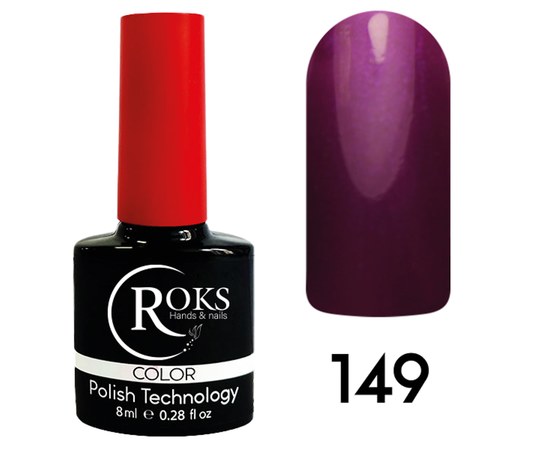 Зображення  Гель лак для нігтів Roks 8 мл, № 149, Об'єм (мл, г): 8, Цвет №: 149