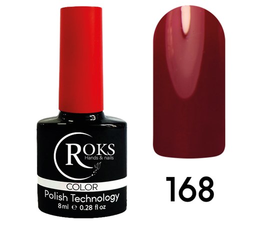 Изображение  Гель-лак для ногтей Roks 8 мл, № 168, Объем (мл, г): 8, Цвет №: 168
