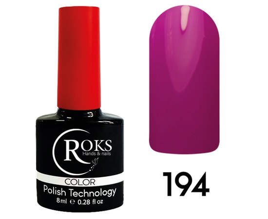 Изображение  Гель-лак для ногтей Roks 8 мл, № 194, Объем (мл, г): 8, Цвет №: 194