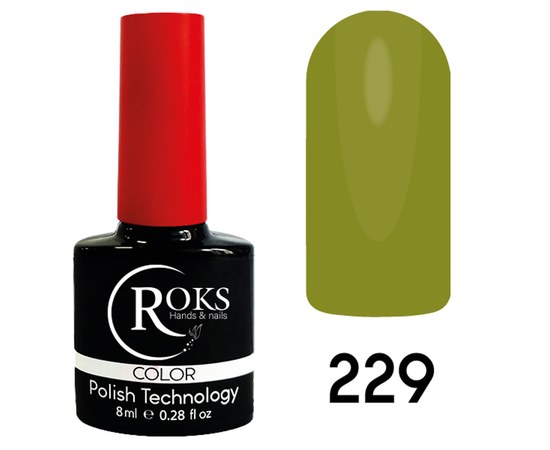 Зображення  Гель лак для нігтів Roks 8 мл, № 229, Об'єм (мл, г): 8, Цвет №: 229