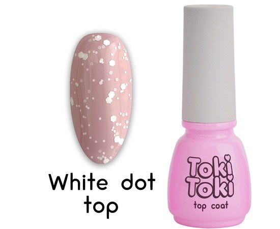 Изображение  Top without sticky layer Toki Toki White Dot Top, 5 ml