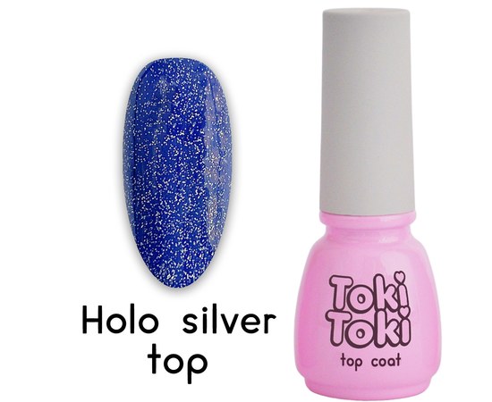 Изображение  Top without sticky layer Toki Toki Holo Silver Top, 5 ml