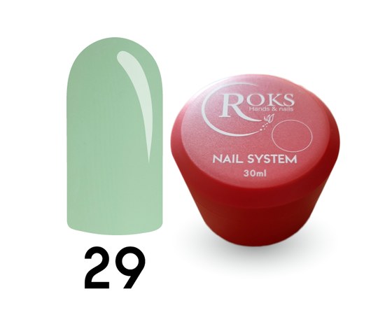 Изображение  Camouflage base for gel polish Roks Rubber Base French 30 ml, No. 29, Volume (ml, g): 30, Color No.: 29