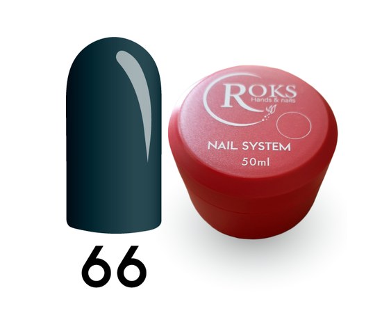 Зображення  Камуфлююча база для гель-лаку Roks Rubber Base French Color 50 мл, № 66, Об'єм (мл, г): 50, Цвет №: 066