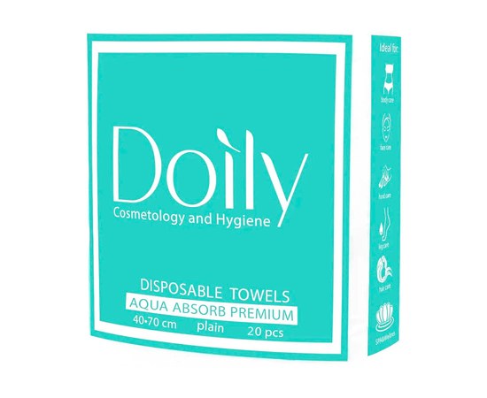 Изображение  Towels in a pack AQUA Absorb Doily 40x70 cm (20 pcs/pack) made of cellulose 50 pcs g/m2 smooth