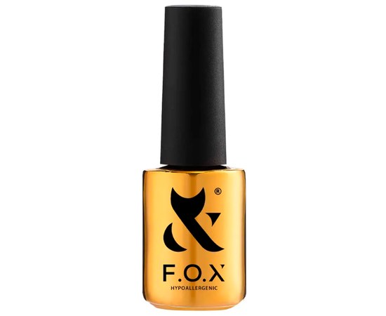 Изображение  Top for gel polish FOX Top Drop Black, 7 ml, Volume (ml, g): 7, Color No.: Black