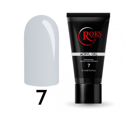 Изображение  Acryl gel for nails Roks Acryl gel 15 ml, No. 7, Volume (ml, g): 15, Color No.: 7