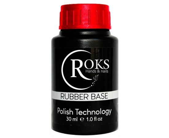 Зображення  База для гель-лаку Roks Rubber Base, 30 мл, Об'єм (мл, г): 30