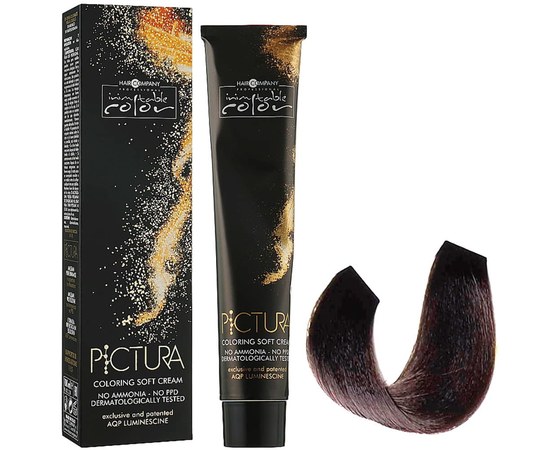 Изображение  Крем-краска Hair Company Inimitable Pictura 5.3 светло-каштановый золотистый 100 мл, Объем (мл, г): 100, Цвет: 5.3 светло-каштановый золотистый