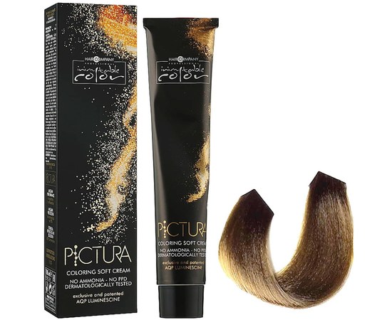 Зображення  Крем-фарба Hair Company Inimitable Pictura 7.3 русявий золотистий 100 мл, Об'єм (мл, г): 100, Цвет №: 7.3 русявий золотистий