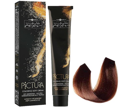 Изображение  Крем-краска Hair Company Inimitable Pictura 7.4 русый медный 100 мл, Объем (мл, г): 100, Цвет №: 7.4 русый медный