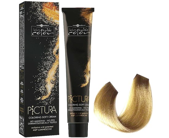 Зображення  Крем-фарба Hair Company Inimitable Pictura 9.3 світло-русявий золотистий 100 мл, Об'єм (мл, г): 100, Цвет №: 9.3 светло-русый золотистый