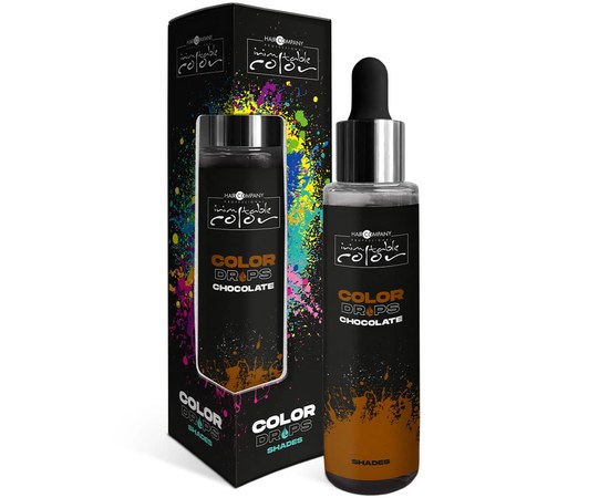 Изображение  Drops for coloring (pigment) chocolate Hair Company Color Drops 50 ml, Volume (ml, g): 50, Color No.: Chocolate