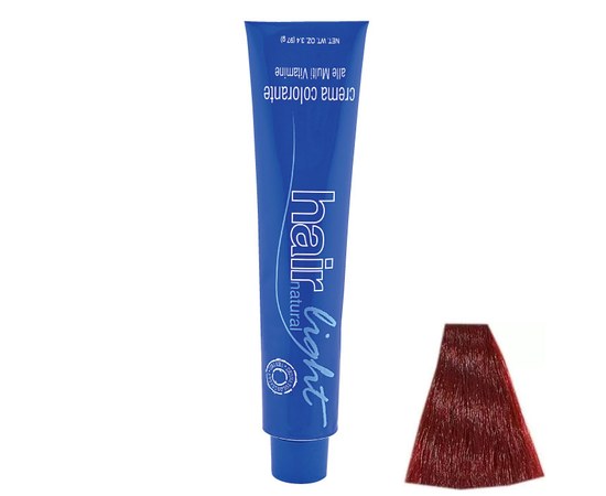 Зображення  Крем-фарба Hair Company Hair Natural Light 7.66 русявий червоний інтенсивний 100 мл, Об'єм (мл, г): 100, Цвет №: 7.66 русявий червоний інтенсивний