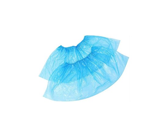 Изображение  Shoe covers polyethylene Polix Pro Med 2.5 g 40x14 cm blue (100 pcs)