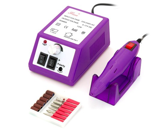 Изображение  Milling cutter for manicure Lina Mercedes2000 10 W 20 000 rpm, Purple, Router color: Violet, Color: Violet