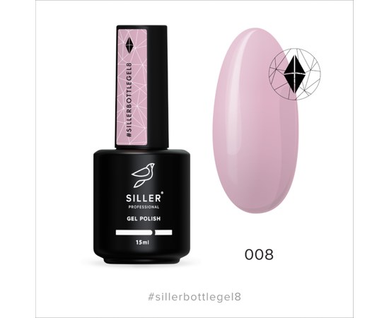 Изображение  Siller Bottle Gel №8 gel, 15 ml, Volume (ml, g): 15, Color No.: 8