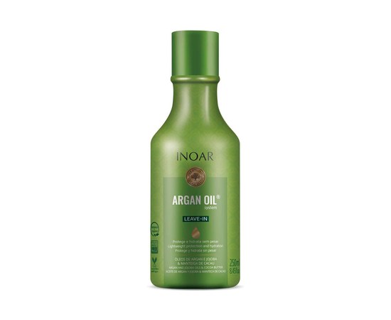 Изображение  Keratin hair milk "Argan and Jojoba Oil", Inoar Argan Leave-in Hidratante, 250 ml