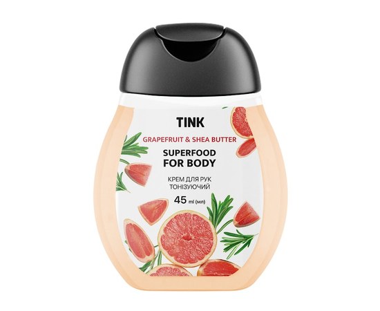 Изображение  Крем для рук тонизирующий Grapefruit с экстрактом грейпфрута и маслом Tink 45 мл