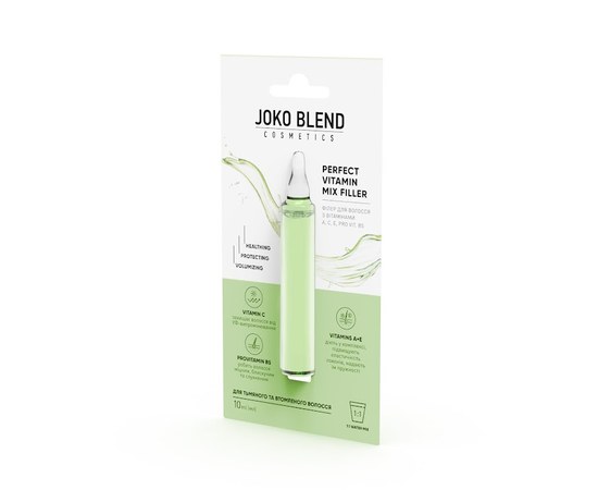 Изображение  Hair filler with vitamins A, C, E, Pro Vit. B5 Perfect Vitamin Mix Filler Joko Blend 10 ml