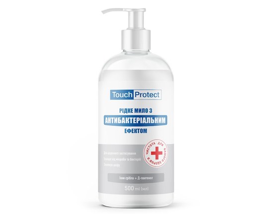 Изображение  Liquid soap with antibacterial effect Ioni-silver-D-panthenol Touch Protect 500 ml