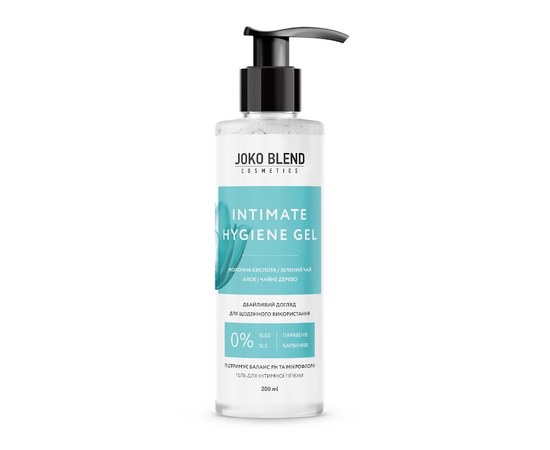 Изображение  Intimate hygiene gel with lactic acid Joko Blend 200 ml