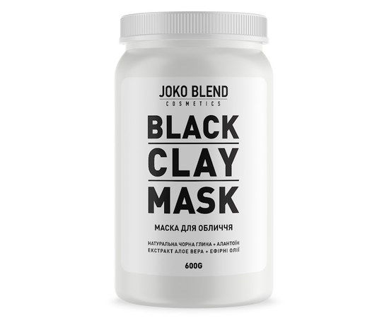Изображение  Черная глиняная маска для лица Black Сlay Mask Joko Blend 600 г