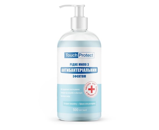Изображение  Liquid soap with antibacterial effect Eucalyptus-Rosemary Touch Protect 500 ml