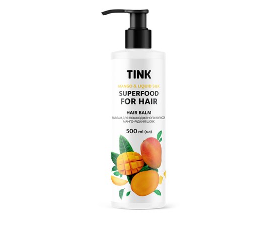 Изображение  Balm for damaged hair Mango-Liquid Silk Tink 500 ml