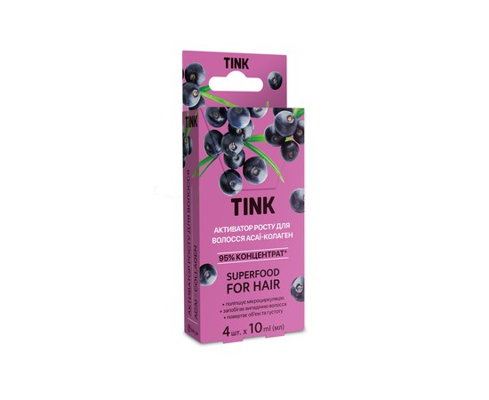 Изображение  Acai Collagen Concentrated Hair Growth Activator Tink 10 ml x 4 pcs.