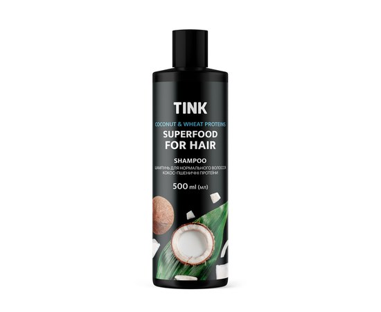 Изображение  Shampoo for normal hair Coconut-wheat proteins Tink 500 ml