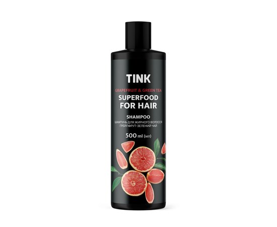 Зображення  Шампунь для жирного волоссягрейпфрут-Зелений чай Tink 500 мл
