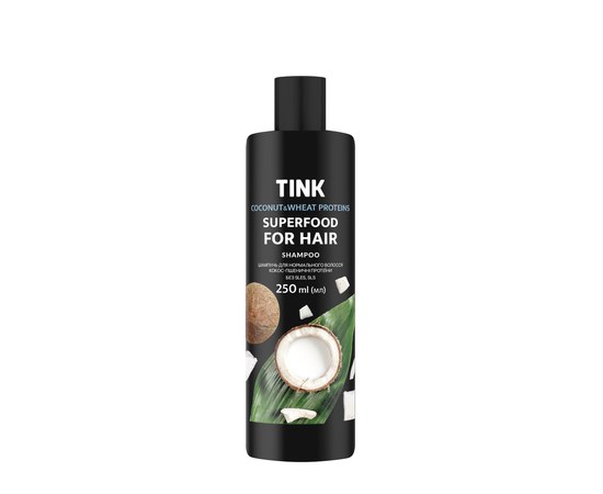 Изображение  Shampoo for normal hair Coconut-wheat proteins Tink 250 ml
