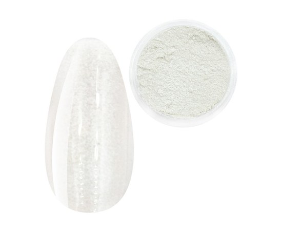 Изображение  Rubbing for nails white pearl 0.2 mm in a jar