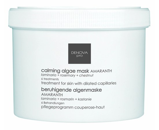Изображение  Amaranth soothing alginate mask for all skin types DENOVA PRO, 155 ml