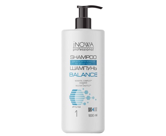 Изображение  Shampoo jNOWA Balance, 1000 ml, Volume (ml, g): 1000