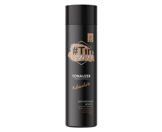 Изображение  Tonalizer for hair TIN COLOR Chocolate glaze 5/7, 250 ml, Volume (ml, g): 250, Color No.: 45112