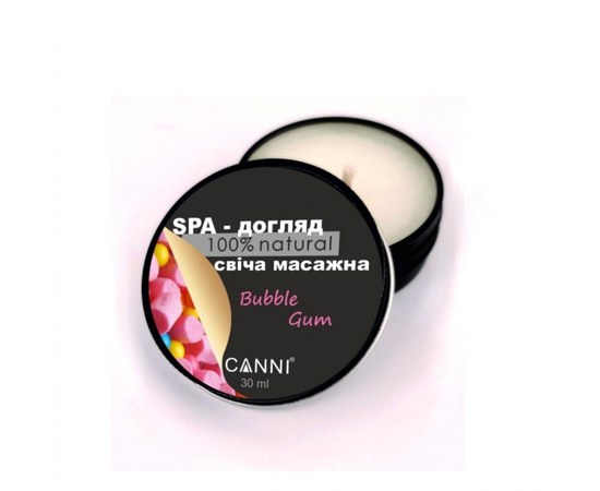 Изображение  SPA - massage candle for manicure CANNI chewing gum, 30 ml, Aroma: bubblegum